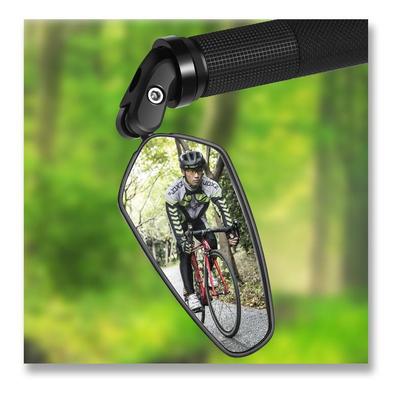 Espelho Retrovisor de Bicicleta Dobrável de Ângulo Amplo para Bicicletas de Montanha e Estrada