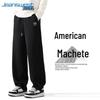 Jeanswest Men's Baggy Letter Print Sweatpants