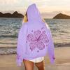 Y2K Ozean Floral Übergroßer Teenie-Hoodie - Lässiges Übergrößen-Sweatshirt