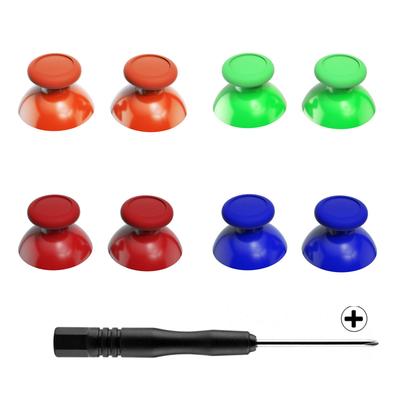 eXtremeRate Replacement 3D Joystick Analog Thumbstick Compatible with Nintendo Switch with Cross Driver Orange Green Thumbstick, Pro, [Red & & & Blue]