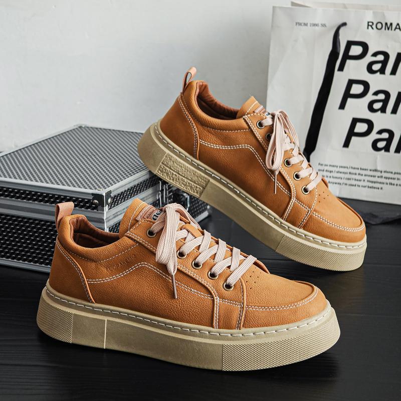 New Men's Classic Fashion Low Top Thick Sole Skateboarding Shoes Comfortable Soft Sole Basketball  Sneakers