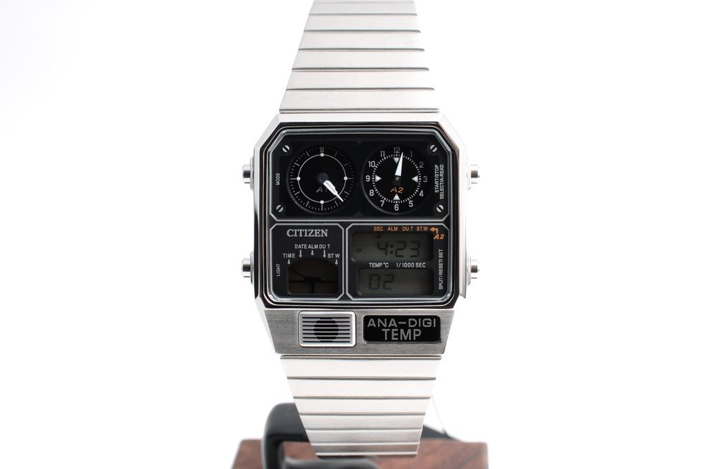 CITIZEN ANA-DIGI TEMP JG2101-78E Analog Digital Vintage Watch NEW