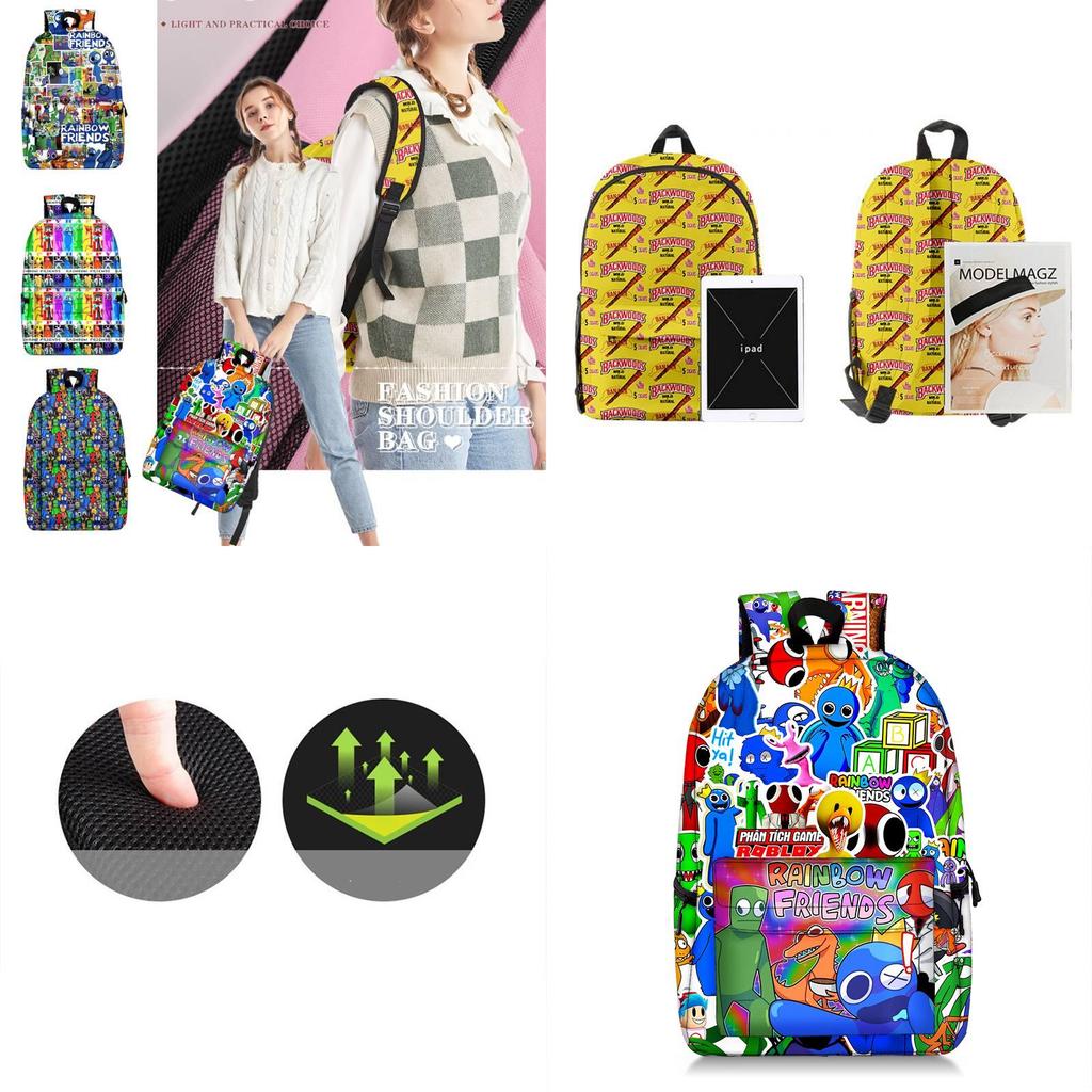 Roblox Rainbow Friends Backpack Lightweight Durable Adjustable Straps
