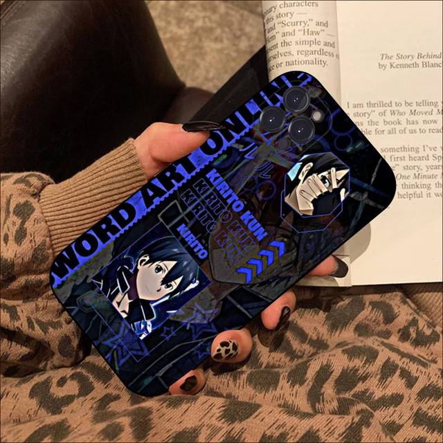 Sword Art Online Phone Case For Iphone 8 7 6 6s Plus X Se 2020 Xr Xs 14 11 12 13 Mini Pro Max Mobile Case