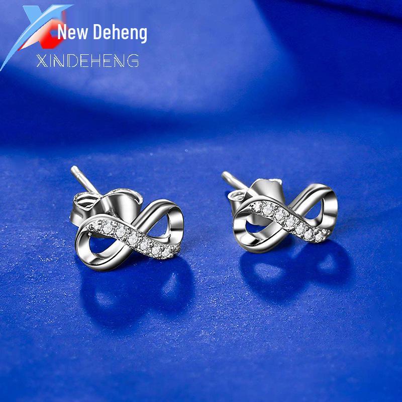 Collana Minimalista in Argento S925: Pendente a Croce Corona Piena di Diamanti per Donna