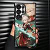 Genshin Impact Anime Plating Phone Case For Samsung Galaxy S24 S25 FE S26 Edge S23 Ultra S22 S21 Plus S20 Anti-Fall Airabag Cove