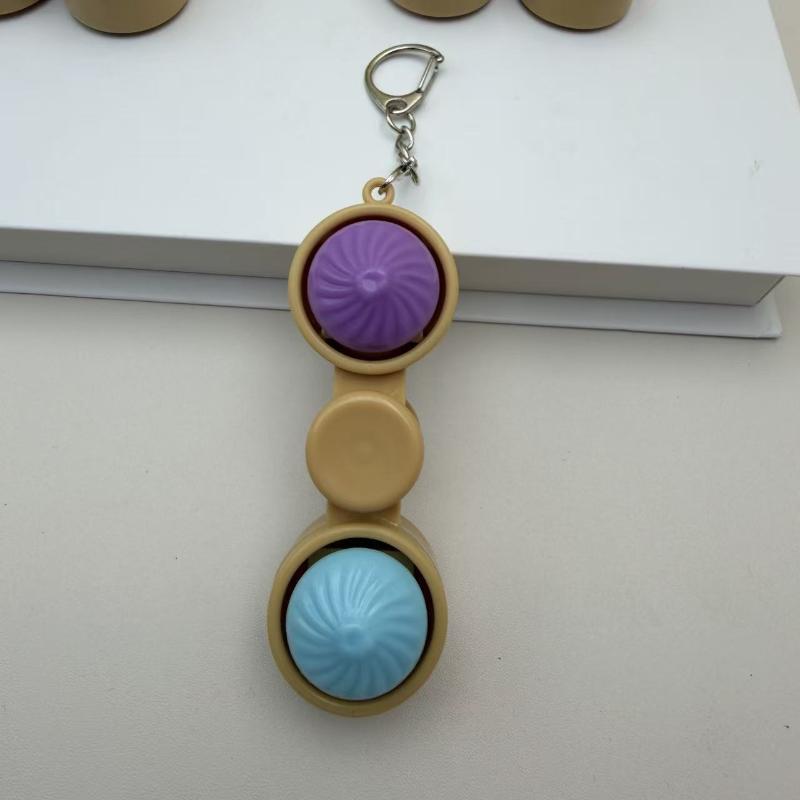 Portable Fidget Spinner Keychain With Pop Bubbles And Stress Relief Perfect For Kids Adults Daily Use Office Travel
