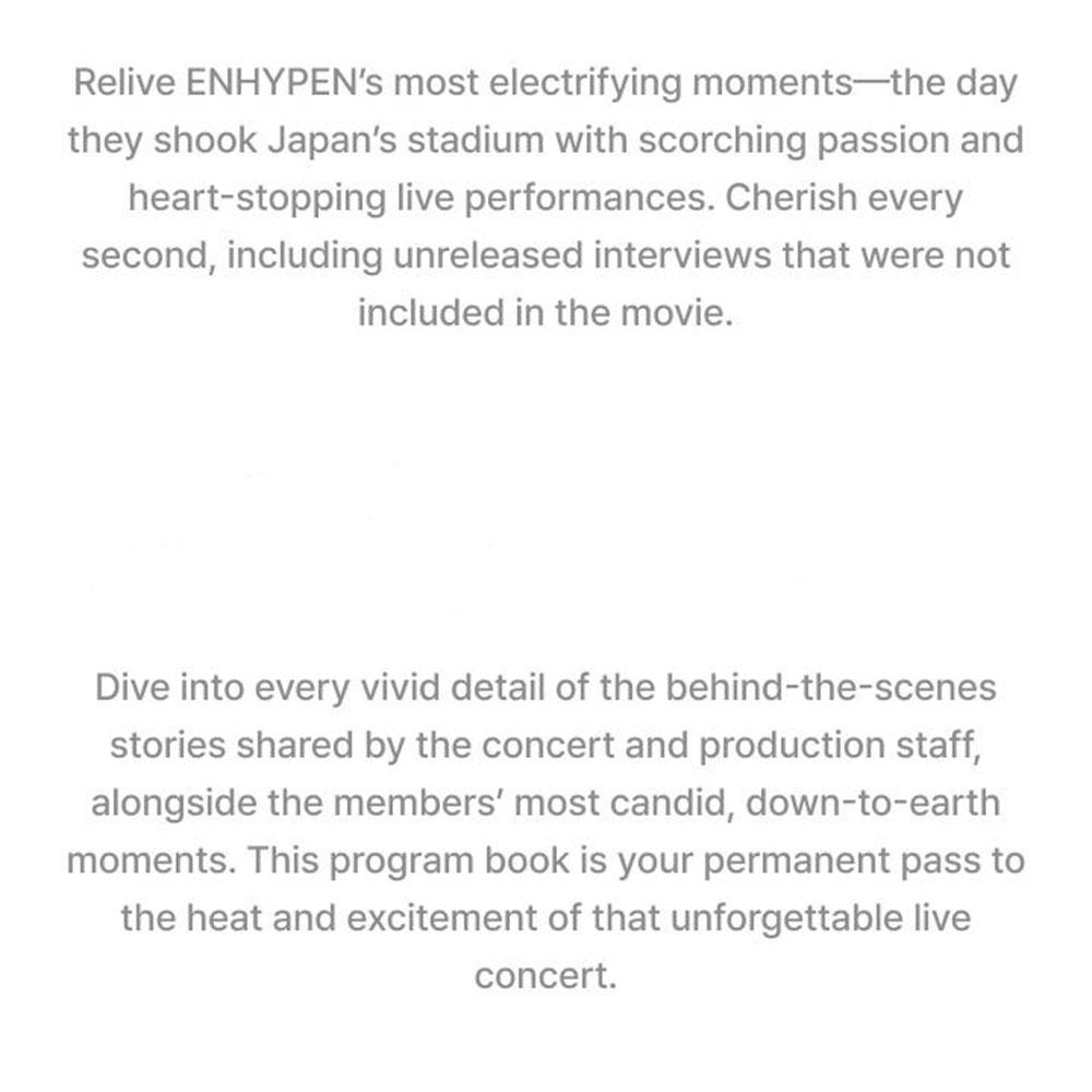 [Vorbestellung] ENHYPEN WALK THE LINE SOMMERAUSGABE IM KINO Programmheft