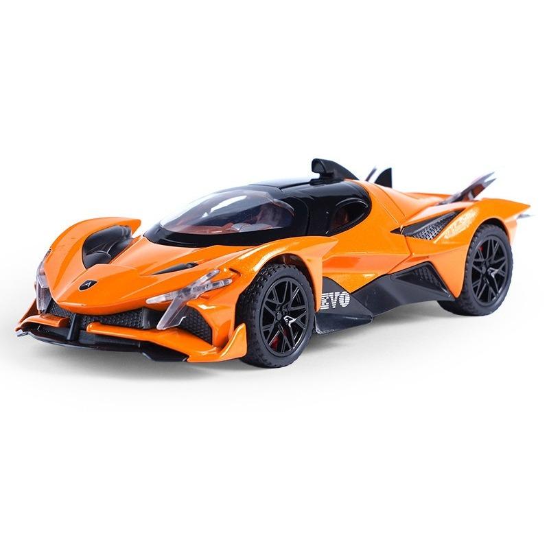 

1/32 Scale Apollo Evo Alloy Die Cast Sports Car Model Simulation Sound Door Can Open Racing Birthday Gifts for Children оранжевый
