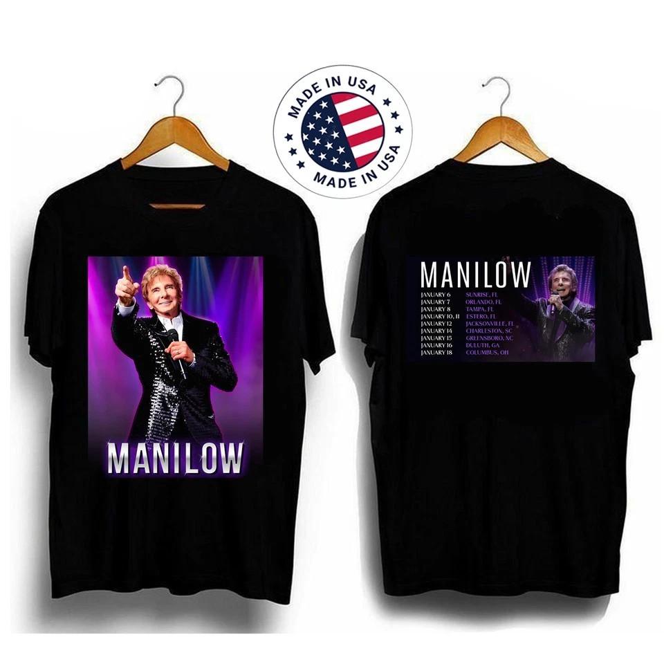 2 Sides Barry Manilow January 2026 US Tour Shirt Black Unisex S-5XL XXL
