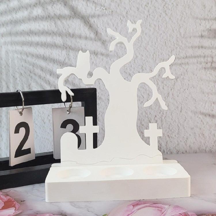 Silicone Resin Molds Candle Holder Molds Halloween Theme Craft Mold Silicone Candle Base Molds Perfect for Candle Holder