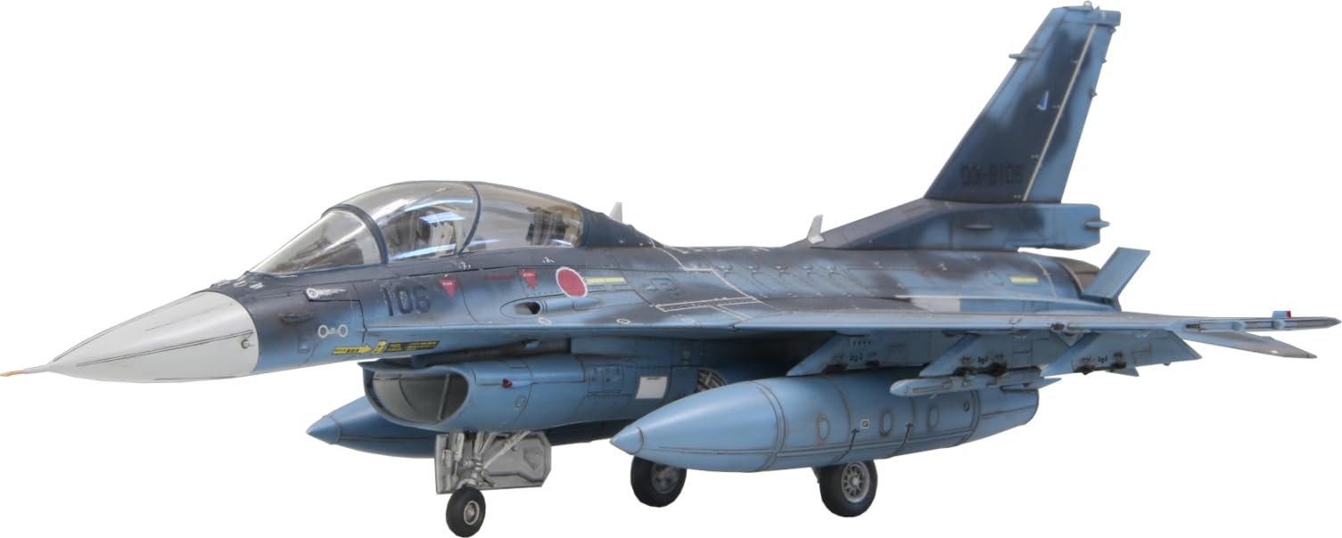 FineMolds 1/72 Jet Aircraft Series Japan Air Self-Defense Force F-2B Fighter Jet with Pilot Plastic Model Kit FF09 (Airplane)