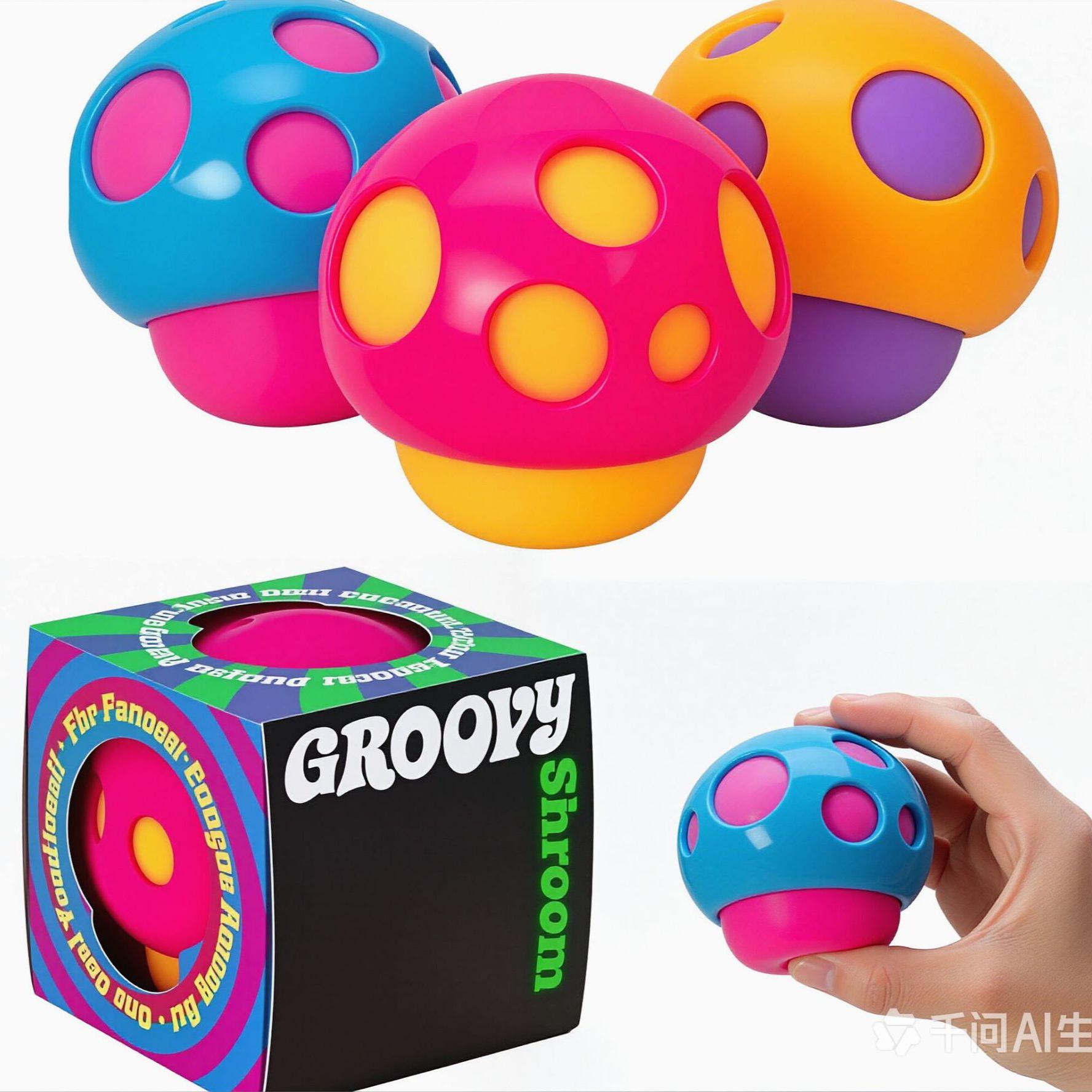 1 Stuks TPR Maltose Kubus Paddenstoel Squishy 3 Kleuren Optioneel Zacht Langzaam Terugverend Sensorische Stressverlichting Hand Knijp Speelgoed
