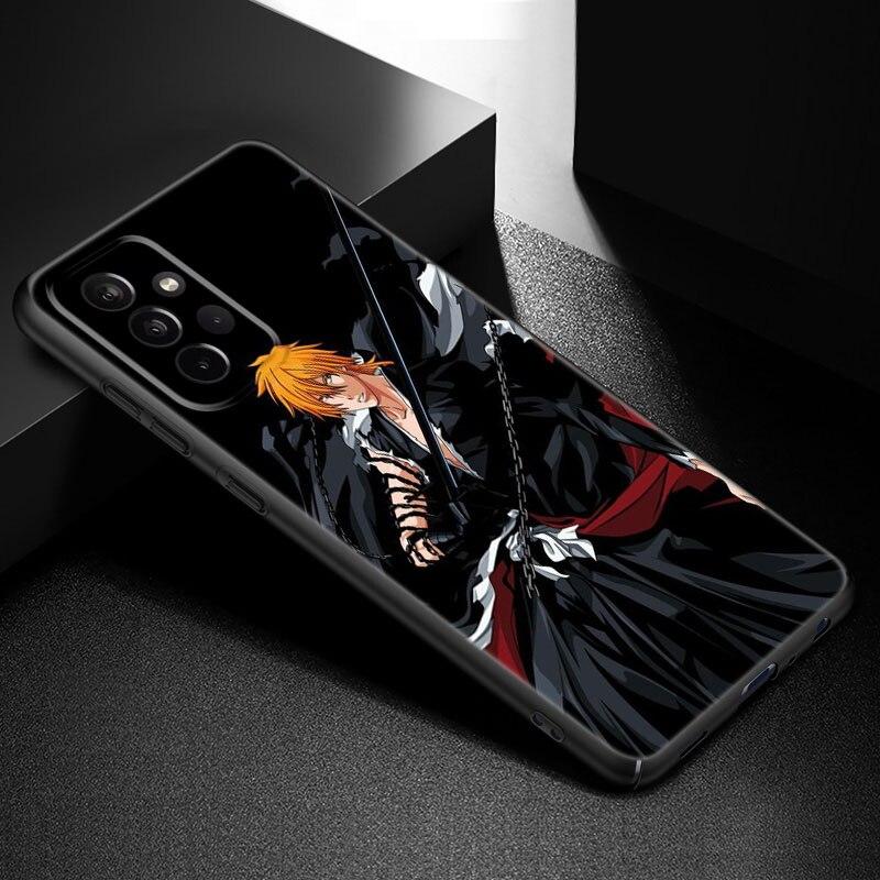 Anime BLEACHS Telefon Fall Für Samsung Galaxy A21 A30 A50 A52 S A13 A22 A32 A33 A53 A73 5G A11 a12 A31 A51 A70 A71 A72 Schwarze Abdeckung