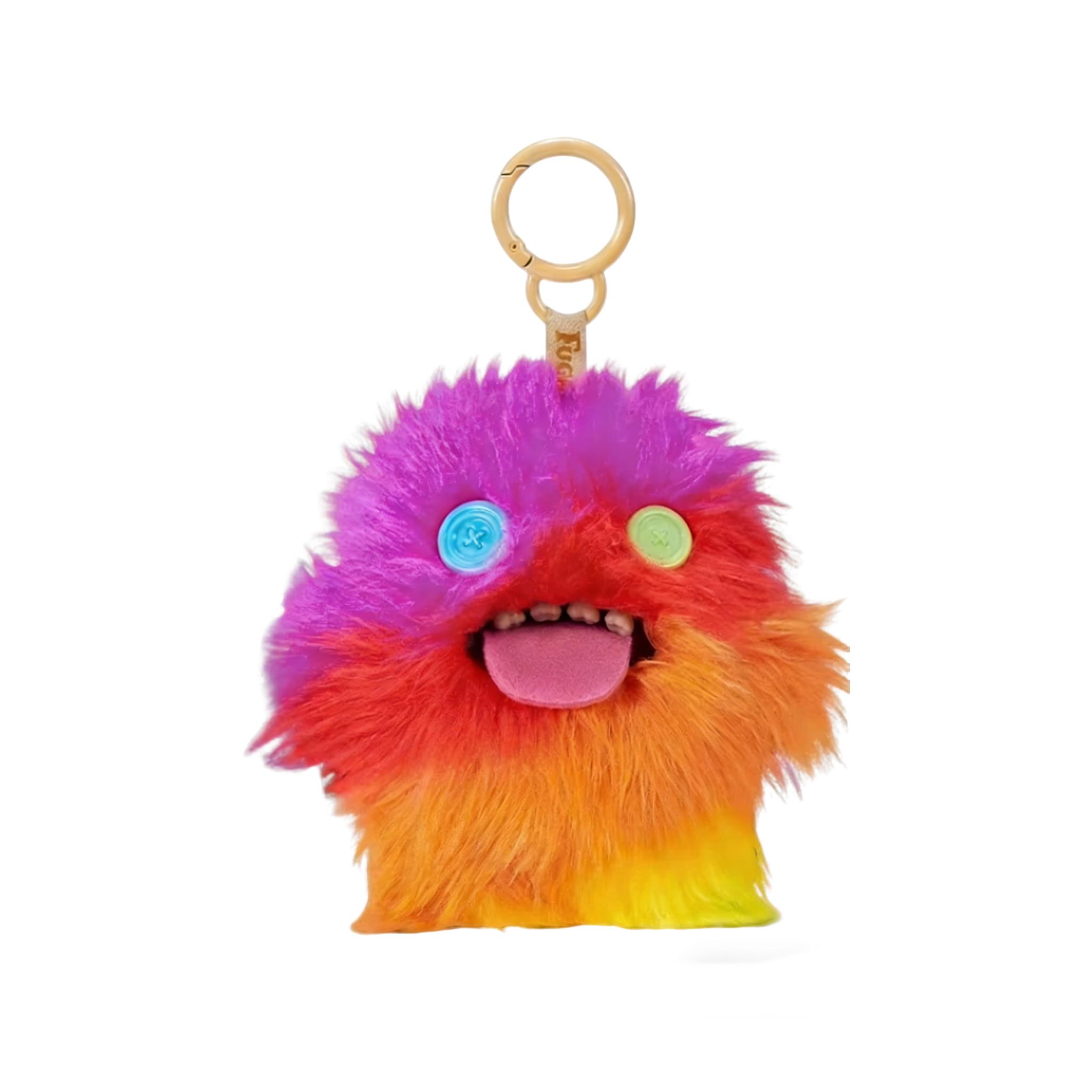 Tie Dye Ugly Cute Monster Plush Keychain Stuffed Doll Bag Pendant Accessory