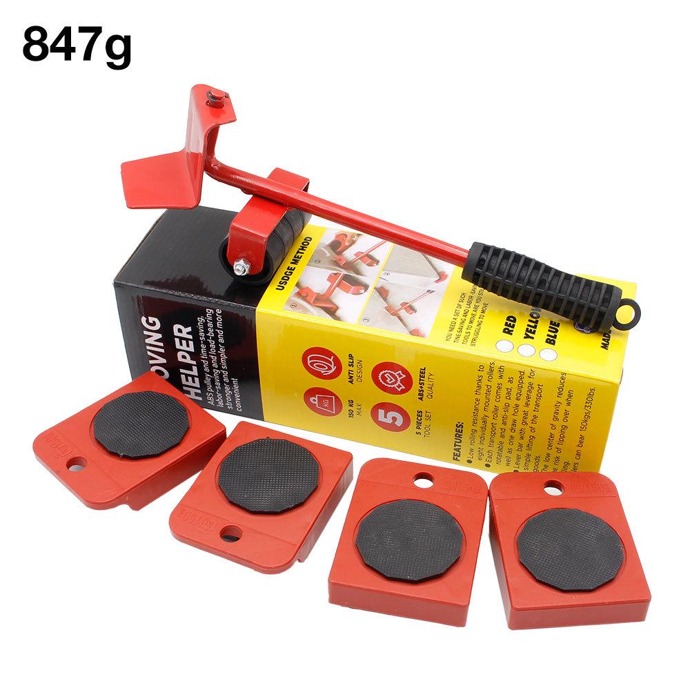 5-Piece Heavy Object Moving Kit - Household Transport Tools Set