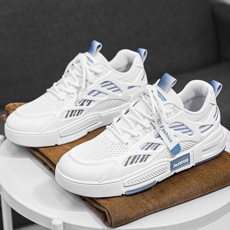 Fashion PARZIVAL Vulcanized Sneakers For Men Trend Casual Mesh Shoe Tenis Trainer Korean Flat Walking Shoes Zapatos Informales De Hombre