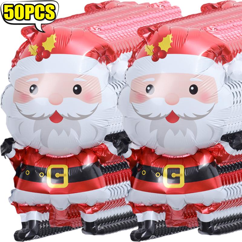 Christmas Aluminum Foil Balloons Santa Claus Gingerbread Xmas Tree Balloon New Year Xmas Birthday Party Decoration Kids Gift Toy