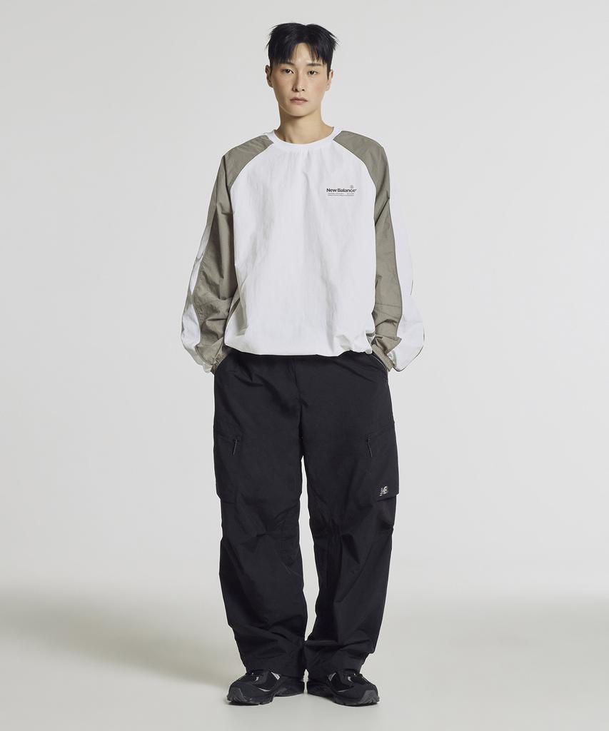 Nyuballanseu Nbntg21413 / Uni Nano Light Parachute Wide Pants (Black)