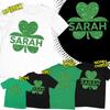 Personalisiertes Kleeblatt St. Patrick's Day Irisches Paddys Irland 100% Baumwolle T-Shirt Herren-T-Shirts Oberteile Tee Top #SPD