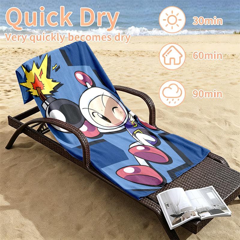 Bomberman Beach towels also serve as bath towels summer essential a musthave for the outdoors the beach and the pool