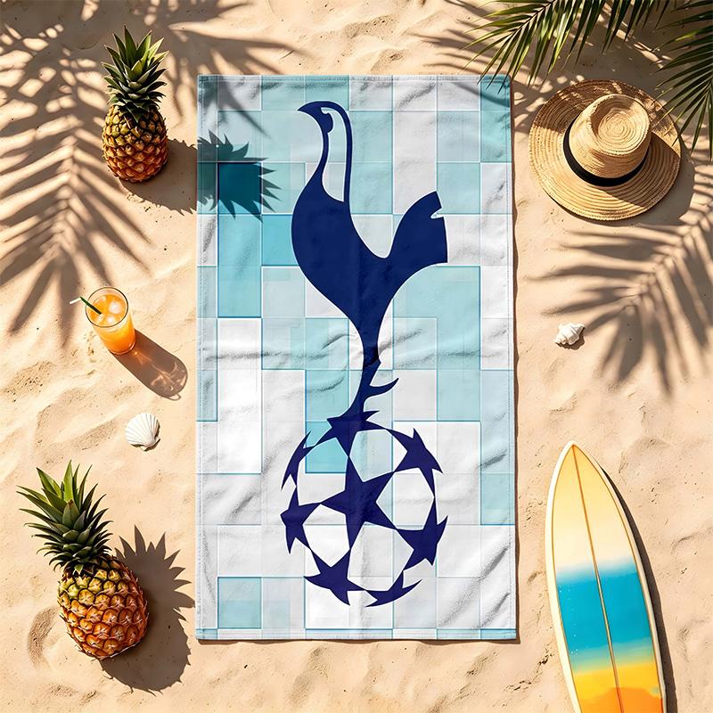 Tottenham Hotspur FC (5) Tema Paplūdimio rankšluostis Atsparus smėliui Minkštas ir patogus Tinka baseinui, stovyklavimui, jogai ir nardymui Kelioninis