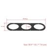 2Pcs Universal Aluminium Car Rear Bumper Race Air Diversion Diffuser Panels