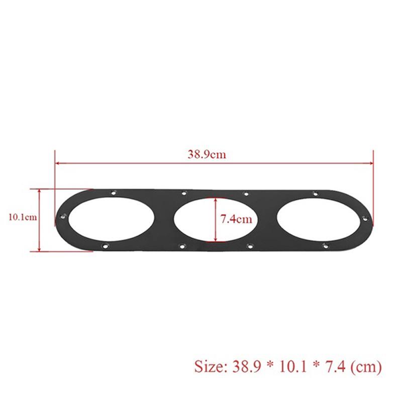 2Pcs Universal Aluminium Car Rear Bumper Race Air Diversion Diffuser Panels
