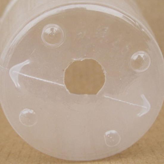 10Pcs/Set Sturdy Transparent Plant Grow Cup Plastic Practical Drainage Hole Plant Grow Pot for Home
