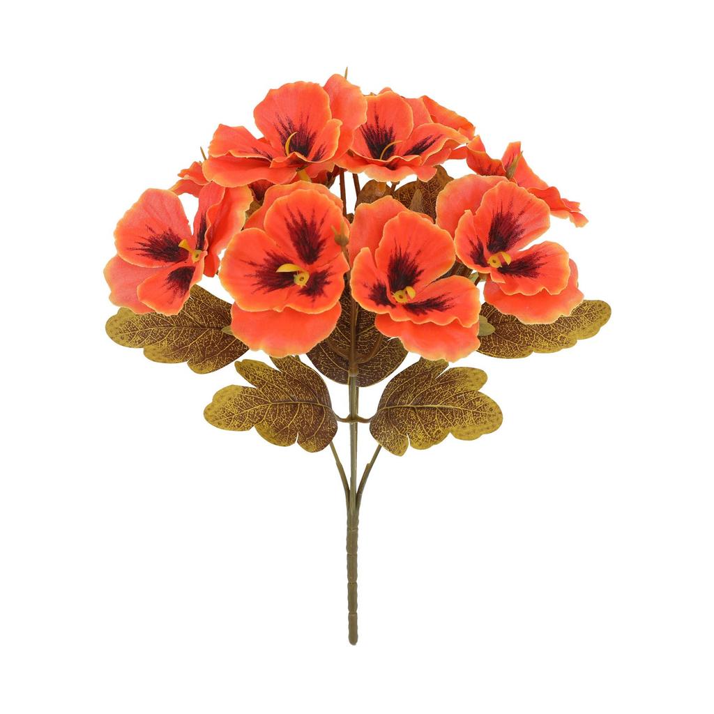 Simulated Flower Tricolor Violet Small Handle Flower Home Hotel Outdoor Wedding Decoration Ornament