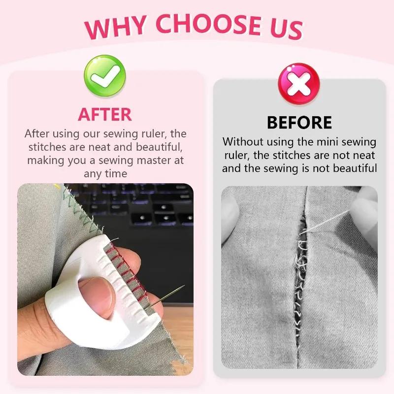 Nähführungs-Schablonen-Set für gleichmäßige Stiche – 3 mm Abstand Präzisions-Nähwerkzeug für Stoffstickerei & Lederhandwerk