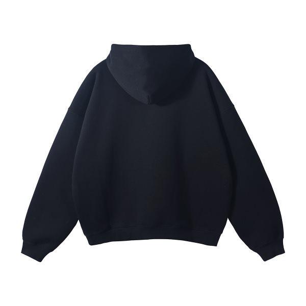 European & American Trendy Oversized Fleece-Lined Hooded Sweatshirt - Autumn/Winter Collection