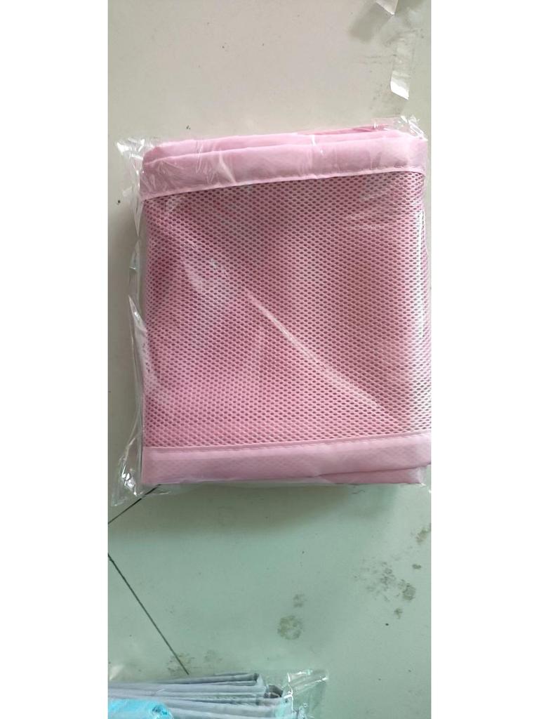 Multicolor Mesh Baby Crib Bumper with Railings for 4-Panel Beds