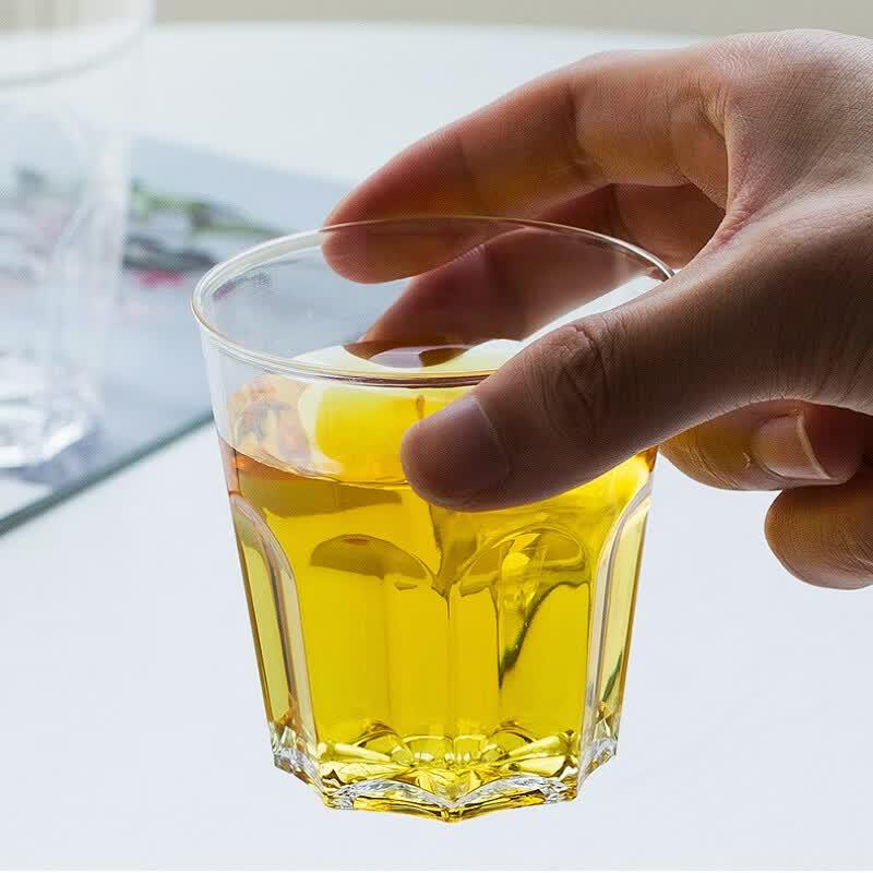 Jinwuyuan 200ML Disposable Thickened Octagonal Hard Plastic Cups