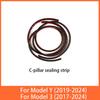 Door Seal Soundproof Kit For  Tesla Model 3 Y  2017-2025 Rubber Weather Draft Seal Strip Wind Noise Kit Front Trunk Cover Strip
