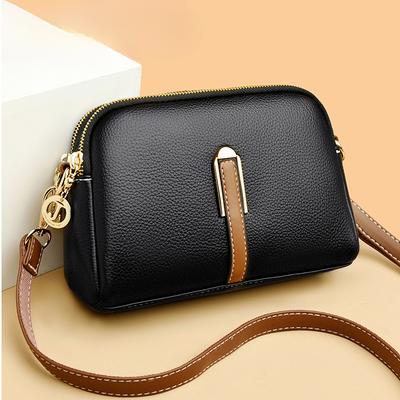 Borsa a tracolla in vera pelle al 100%, borsa da donna, borsa a mano, borsa in pelle di mucca, borsa a tracolla di lusso per donna