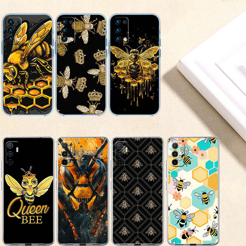 MH20 Bees Cartoon Case for Motorola E7 G6 G7 G8 G9 Plus Power Play G10 G20 G04 E30 E40 E22 E20 E13 E15 G22 G23 G05 G75 G35 G55