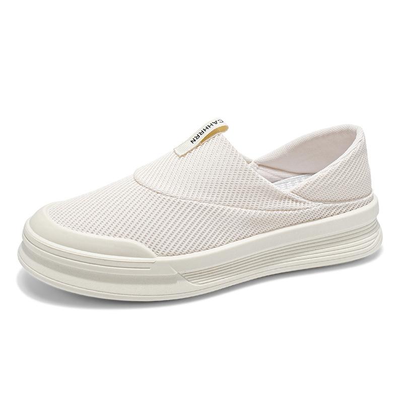 

Кеды мужские новые летние сетчатые дышащие полушлепанцы ленивые на одном педале можно наступать повседневные модные мужские туфли 44