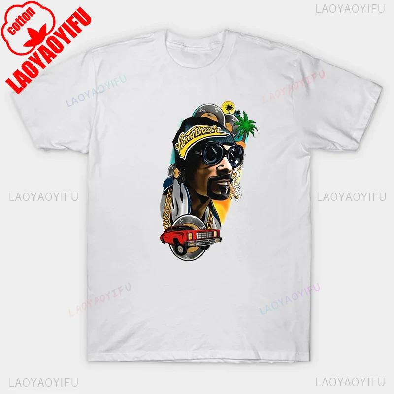 Hip Hop Star Snoop Dogg T Shirt Creative Printed Tshirt TopMale Women Dj Fashion Tee Rock Kid Harajuku Tees Men Cotton Clothing
