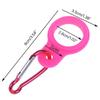 Portable Silicone Water Bottle Buckle with Carabiner Belt Clip Secure Bottle Hanging Strap Sports Bottle Hanger Holder