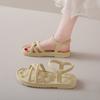 Roman Sandals 22 New Summer Flat Temperament Pregnant Women Beach Shoes High-end Sandals