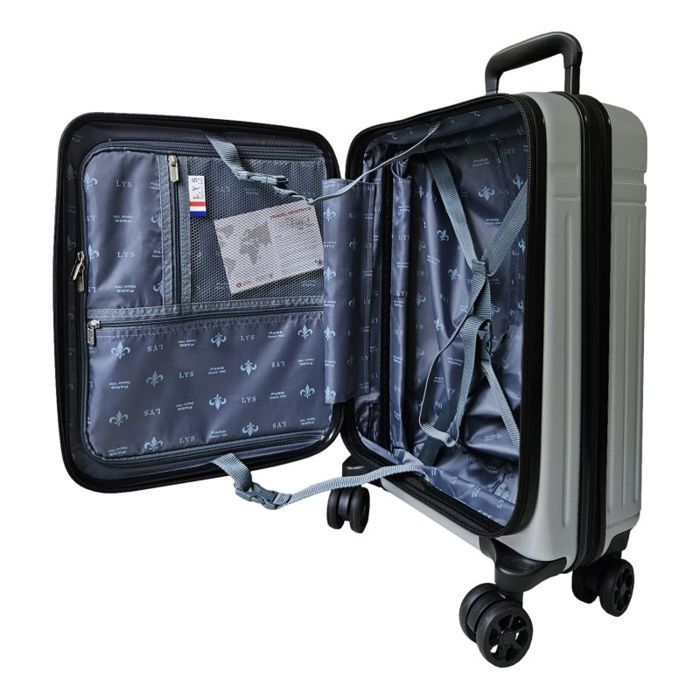 Set of 3 Expandable Hard Suitcases 2405/3 - Anti-theft Zipper - LYS Paris