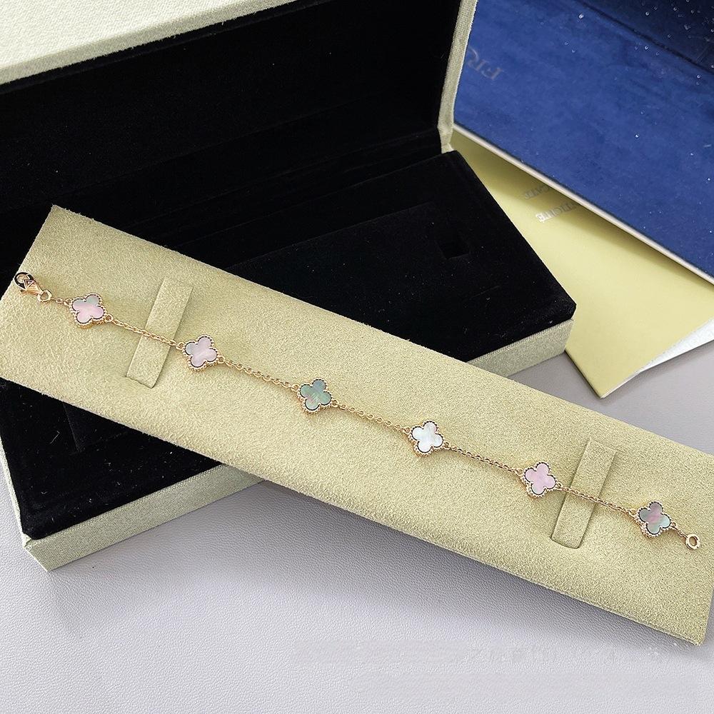 Four-leaf Clover Mini Six-flower Bracelet Classy Luxury Women's Bracelet