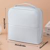 Große wasserdichte Kosmetiktasche zum Aufstellen mit Spiegel für Damen, Reise-Make-up-Aufbewahrungs-Organizer