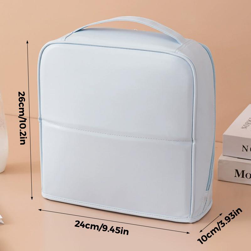 Große wasserdichte Kosmetiktasche zum Aufstellen mit Spiegel für Damen, Reise-Make-up-Aufbewahrungs-Organizer