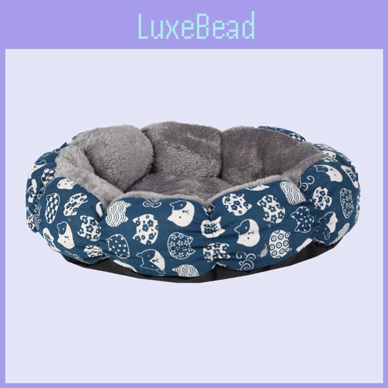 Kulatý pelíšek pro psy a kočky s designem kachničky a hvězd pro domácí použití