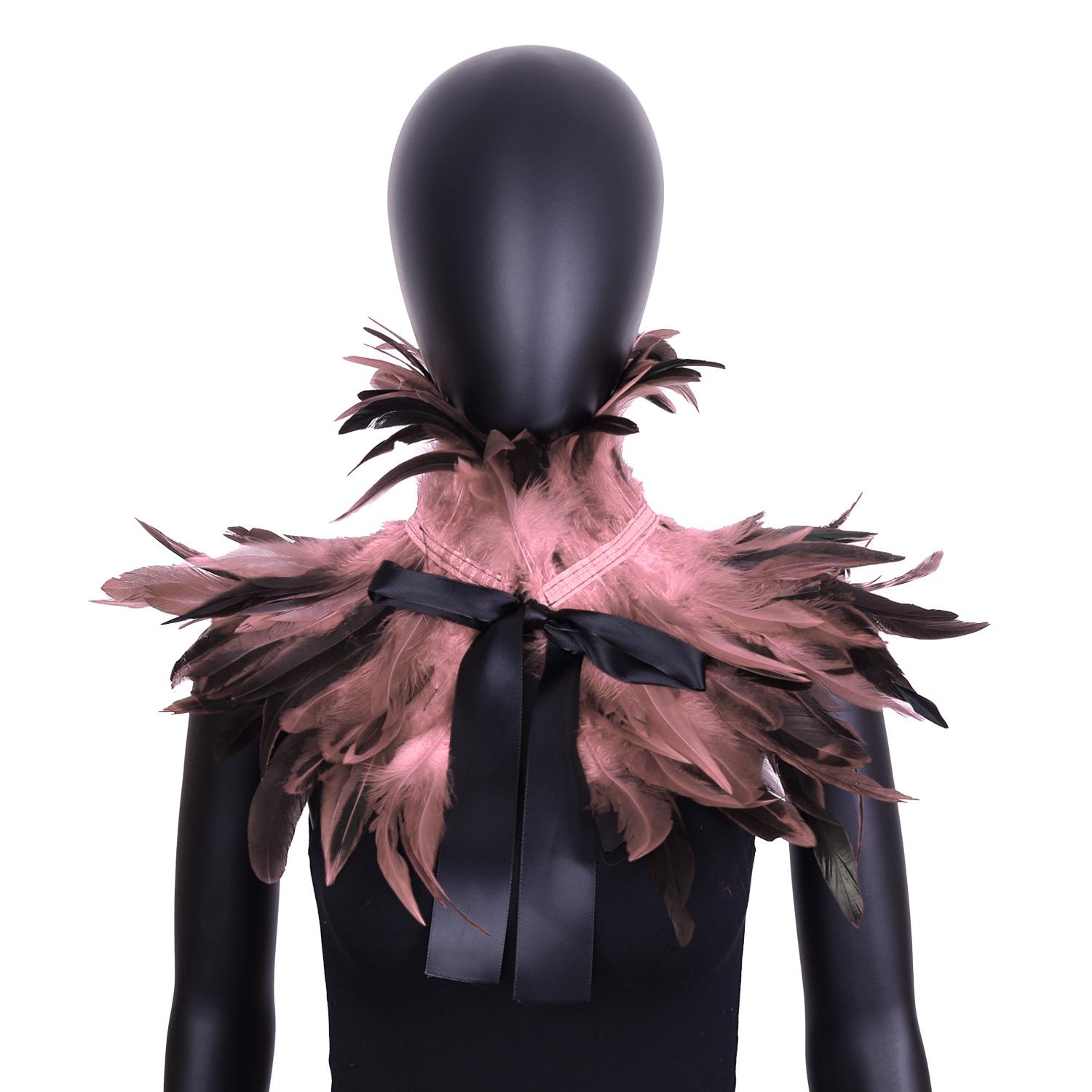 

Маскарадный бал, Украшение для вечеринки, Боа из перьев, Шаль, Накидка, Майка, Накладной воротник, Украшение для одежды