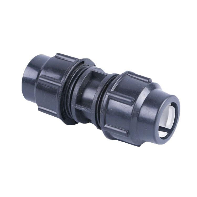 Unión de Tubería de Agua Recta de Conexión Rápida de PE para Riego de Tierras de Cultivo (20-110mm)