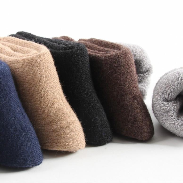 Herren Winterwolle & Kaschmir Dicke Frotteesocken