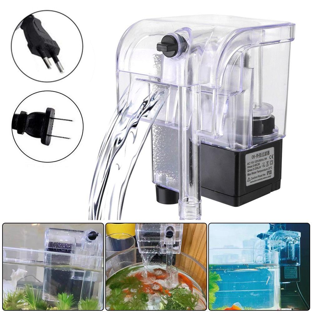 

1Pcs Wall-mounted Oxygen Pump Water Filter Plastic Water Pump New Silent Wall Mounted Filter EU Plug
